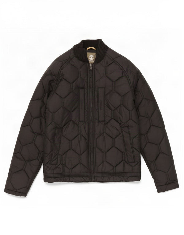 Giacca trapuntata da uomo Timberland UK 36 piccola in nylon nero