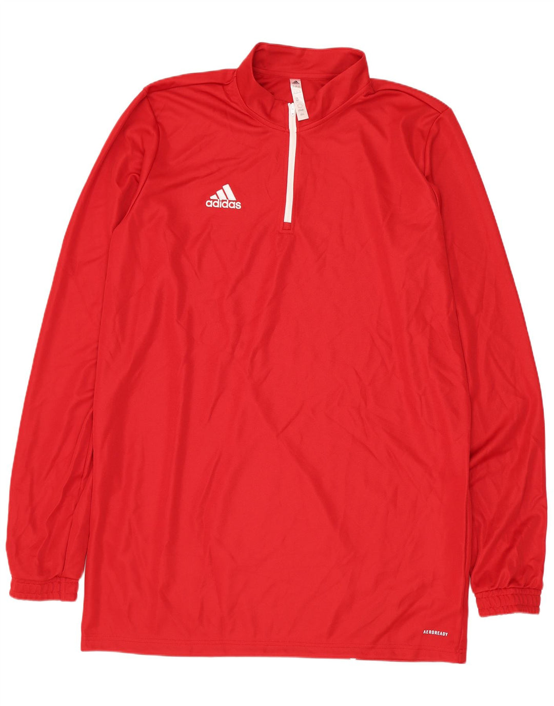 Adidas Uomo Aeroready Zip Neck Pullover Tuta Top XL Rosso Poliestere