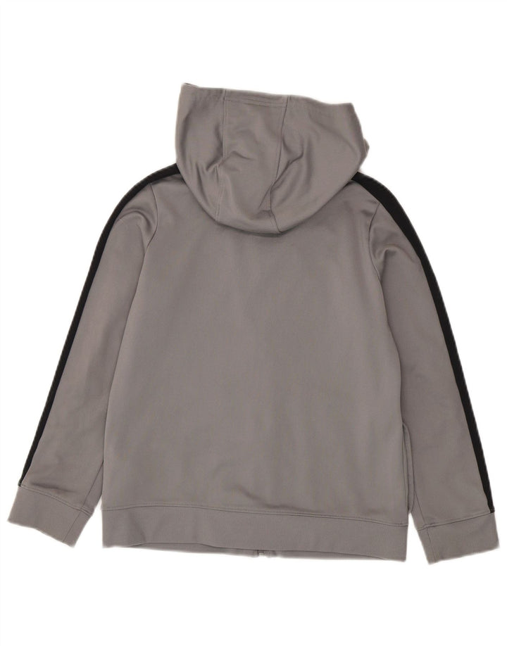 Felpa con cappuccio e zip per ragazzi Under Armour 9-10 anni Colorblock grigio medio