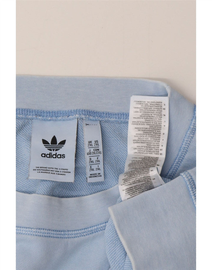 Felpa da uomo ADIDAS maglione 2XL cotone blu