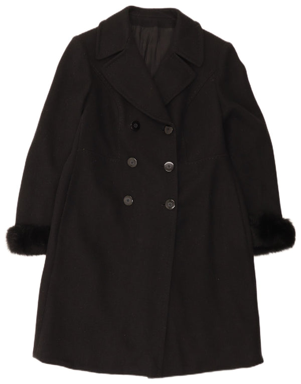 Cappotto doppiopetto da donna Giole UK 14 medio nero