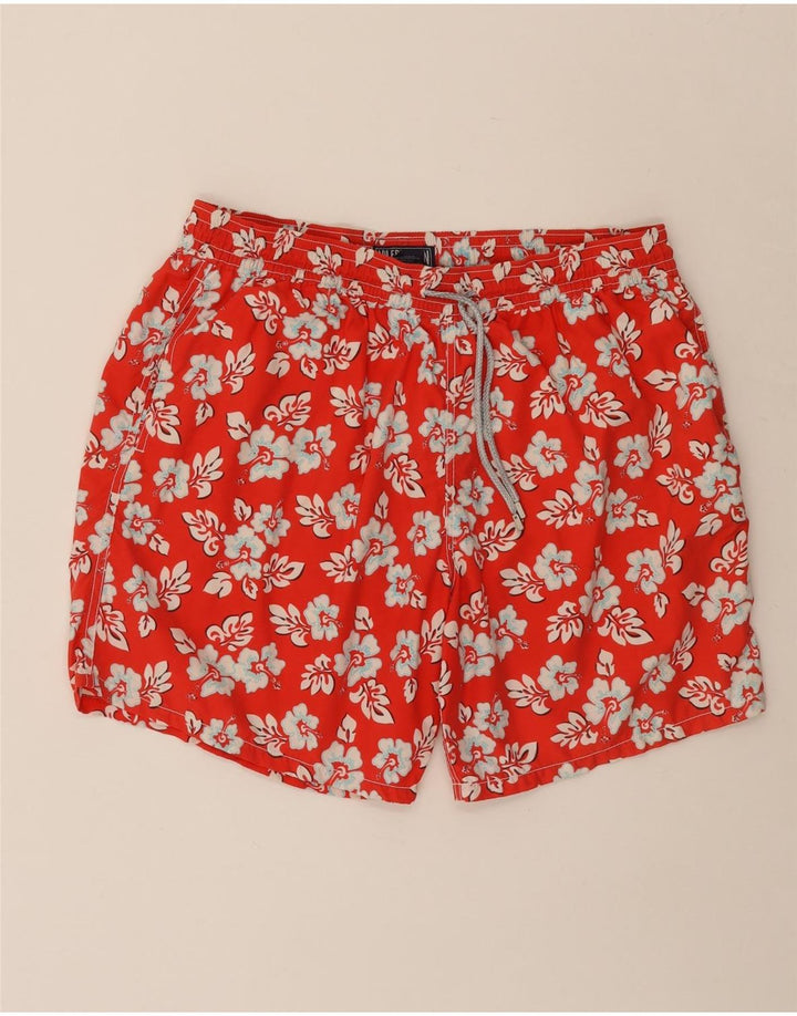VILEBREQUIN Mens Swimming Shorts 3XL  Red Floral Polyamide
