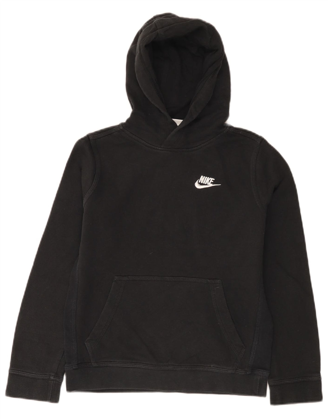 Felpa con cappuccio da ragazzo Nike 10-11 anni cotone nero medio