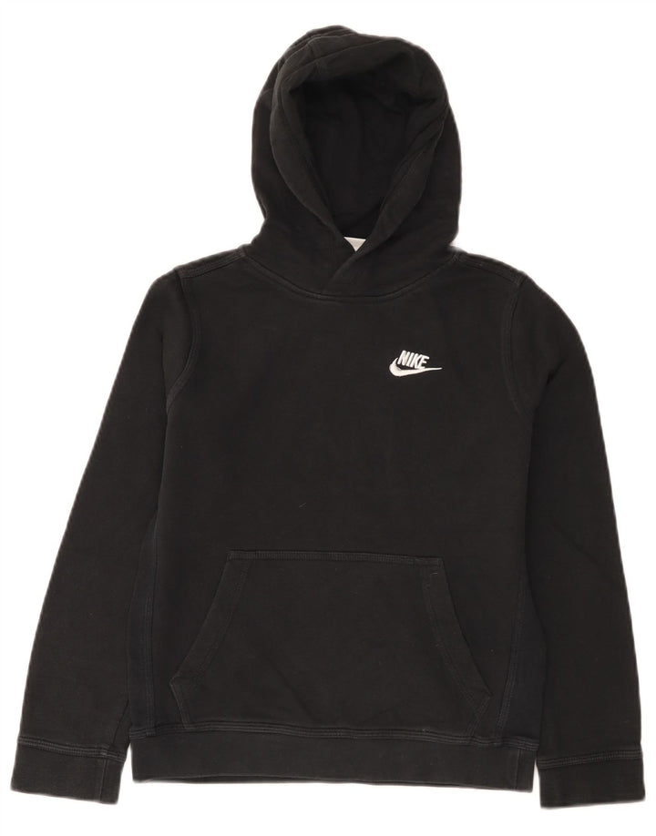 Felpa con cappuccio da ragazzo Nike 10-11 anni cotone nero medio