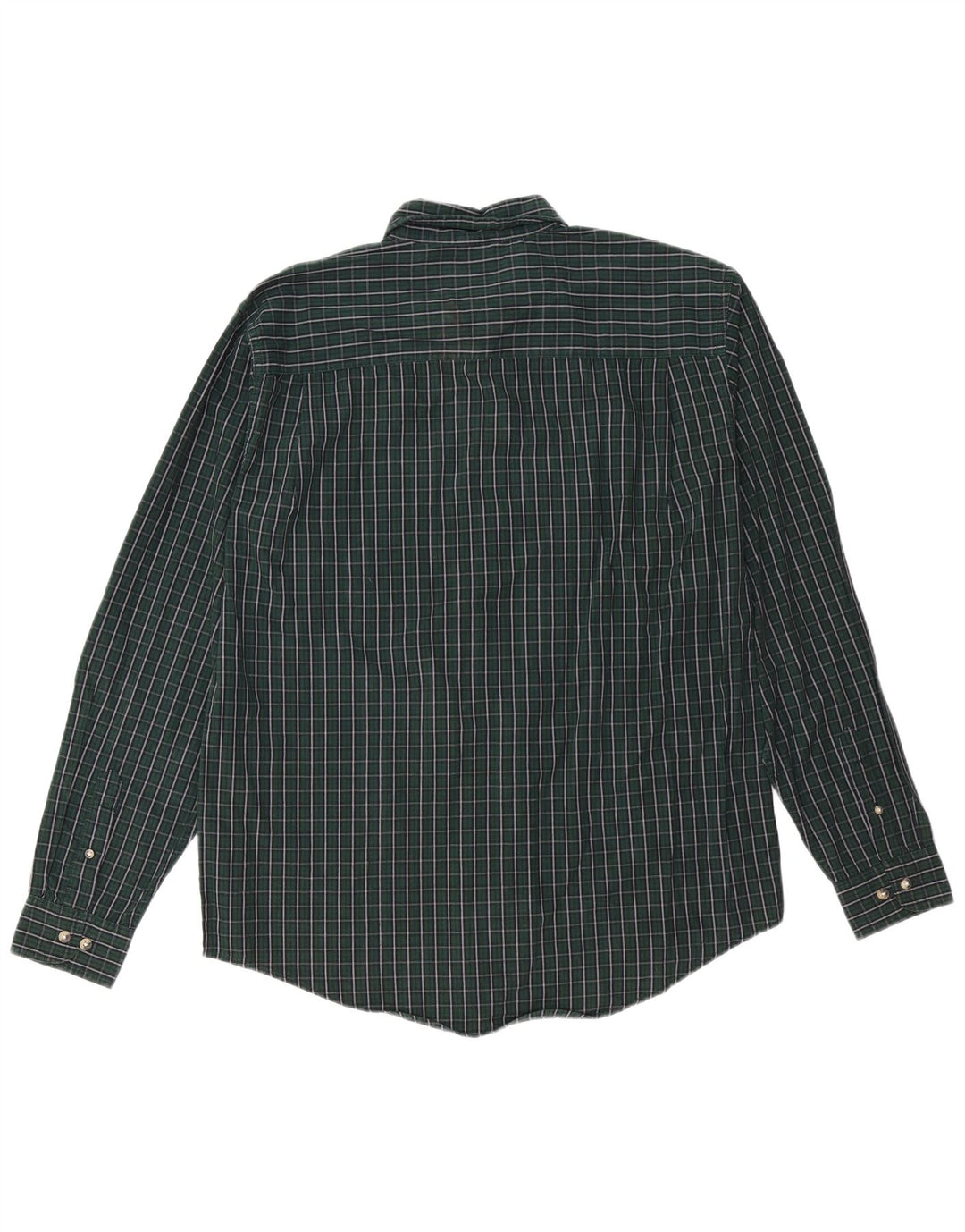 WRANGLER Camicia da uomo in flanella di cotone a quadri verde medio
