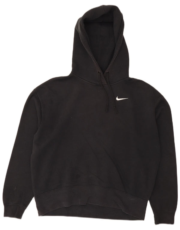 Nike Womens Hoodie Jumper Small Black Cotton