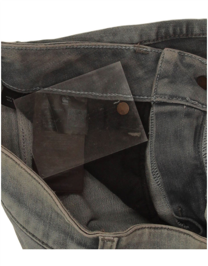Jeans slim midge da donna G-Star W28 L29 cotone grigio