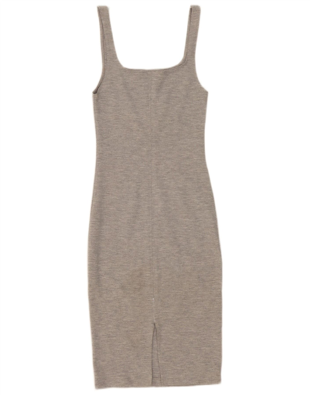 Abito aderente senza maniche da donna Zara UK 8 piccolo poliestere grigio