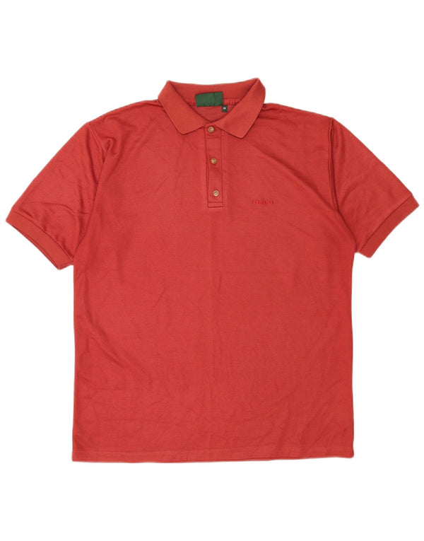 Polo da uomo Rohan in poliestere rosso medio