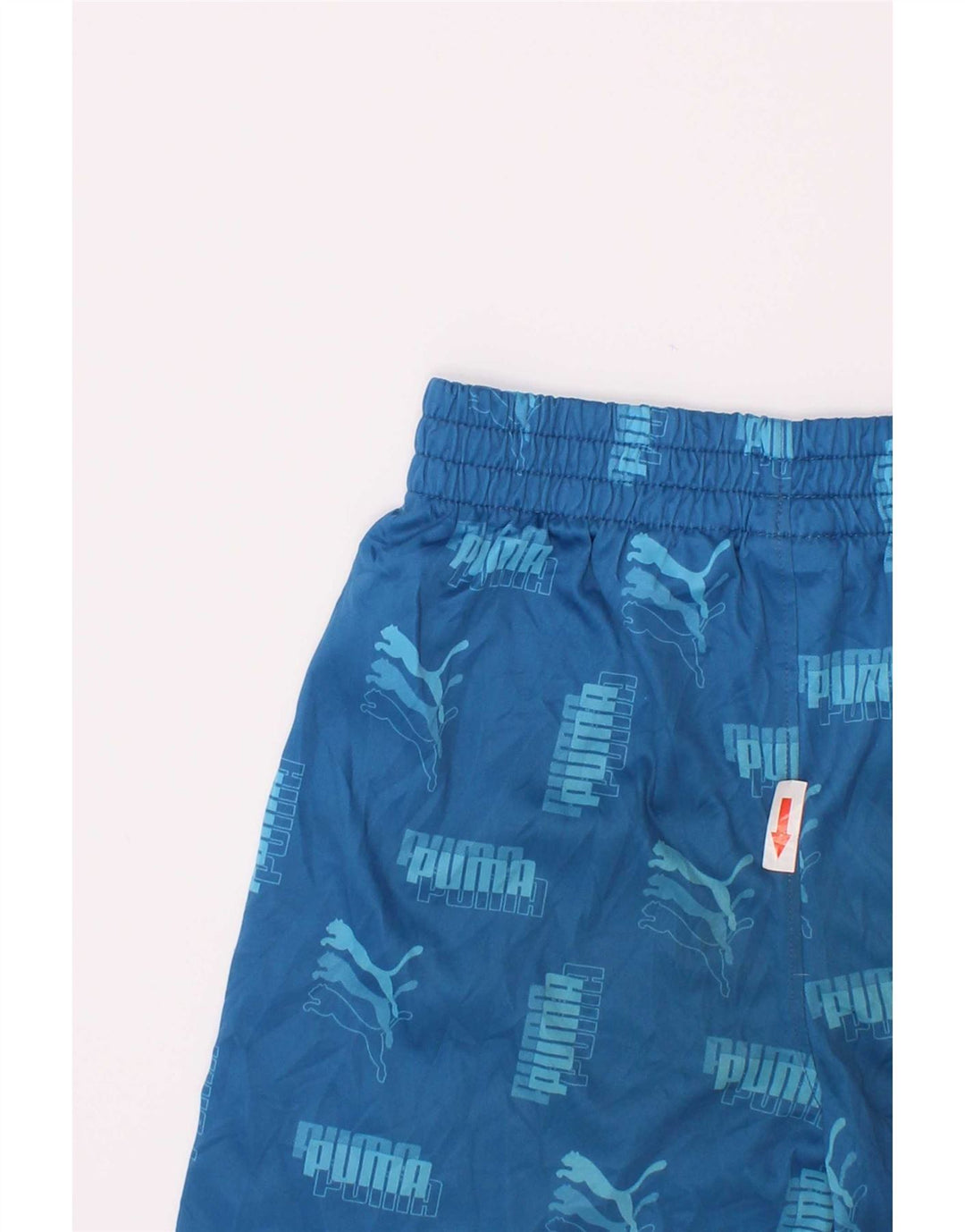 Pantaloncini sportivi grafici Puma da ragazzo 6-7 anni in poliestere blu