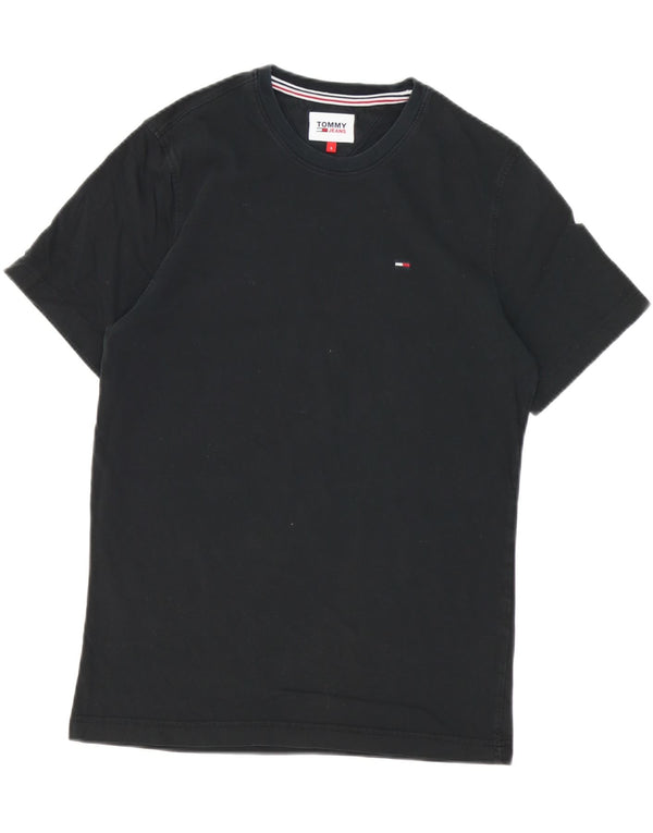 T-shirt da uomo Tommy Hilfiger Top piccola in cotone nero