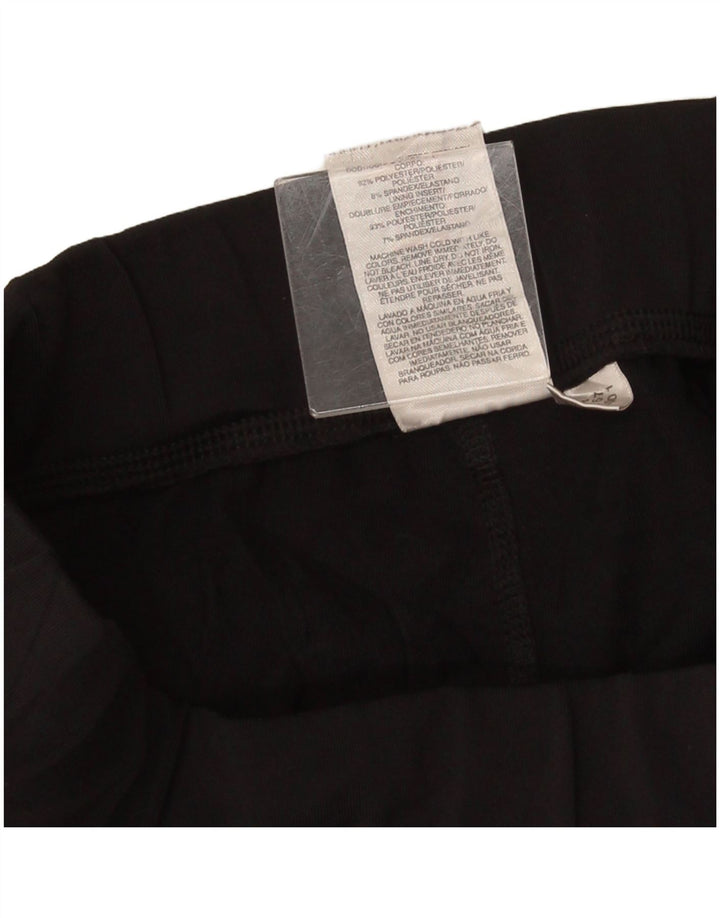 Leggings Capri da donna Adidas UK 14 Large Nero Colourblock Poliestere