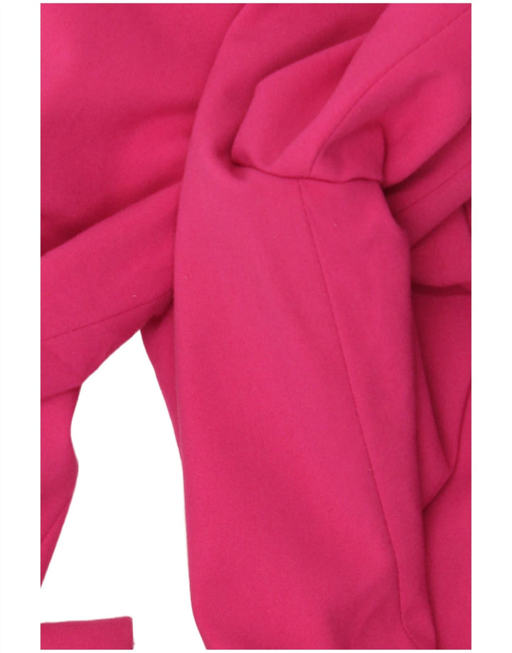 Giacca blazer a 1 bottone da donna Zara UK 10 piccola poliestere rosa