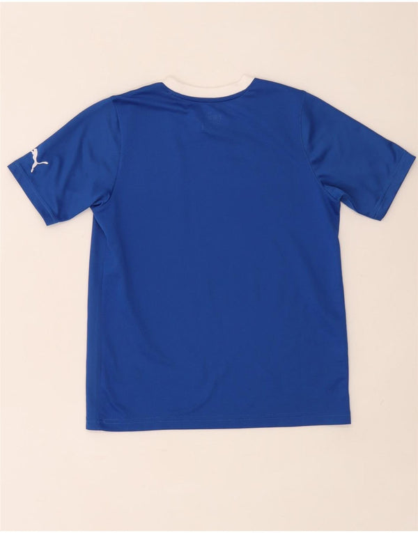 T-shirt Puma Bambino Italia Top 11-12 anni Blu Colourblock