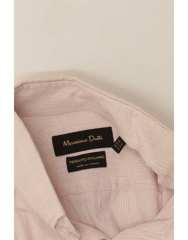 Camicia da uomo Massimo Dutti Gessata rosa medio classica