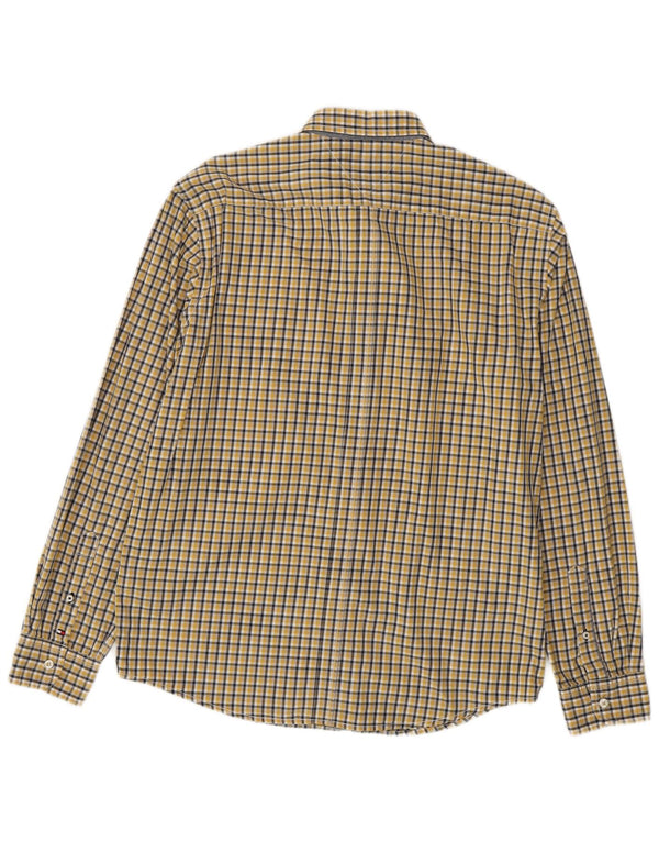 Tommy Hilfiger Camicia da uomo vintage fit in cotone a quadri gialli grandi