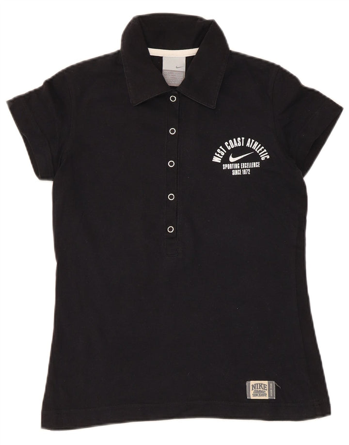 Polo grafica da donna NIKE UK 8/10 piccola nera