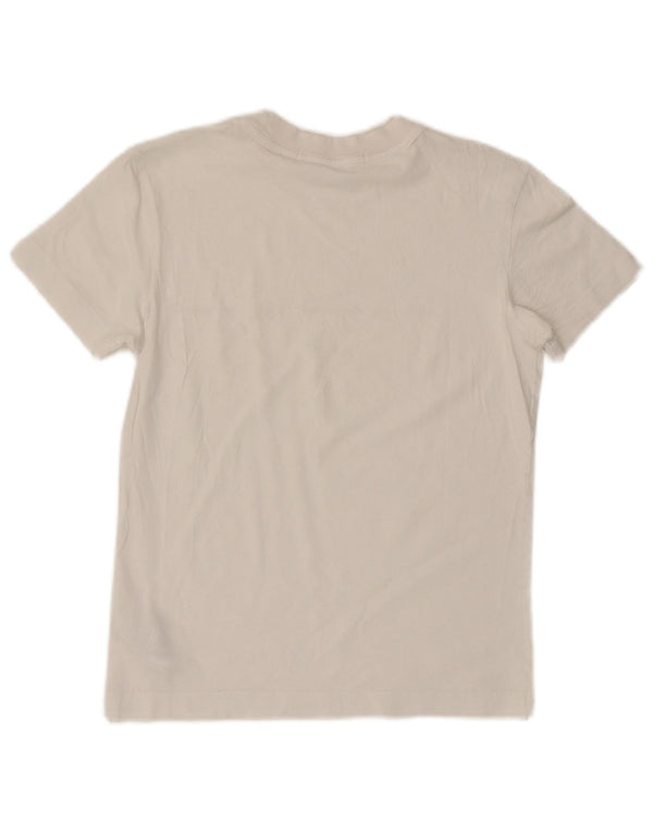 Maglietta grafica da donna Calvin Klein Top UK 6 XS cotone bianco