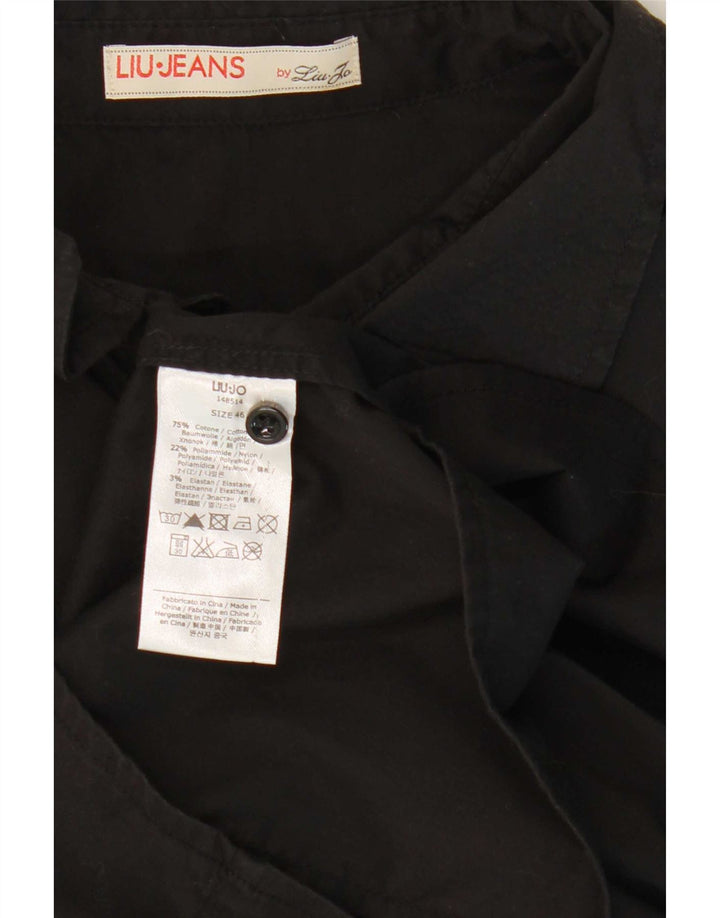 Camicia Donna Liu Jo IT 46 Large Nera Cotone