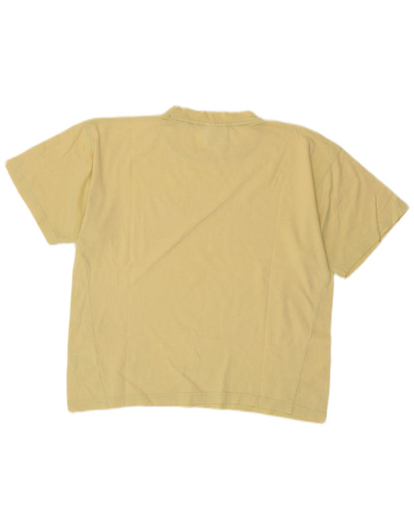 T-shirt Reebok Bambina Top 13-14 Anni XL Cotone Giallo