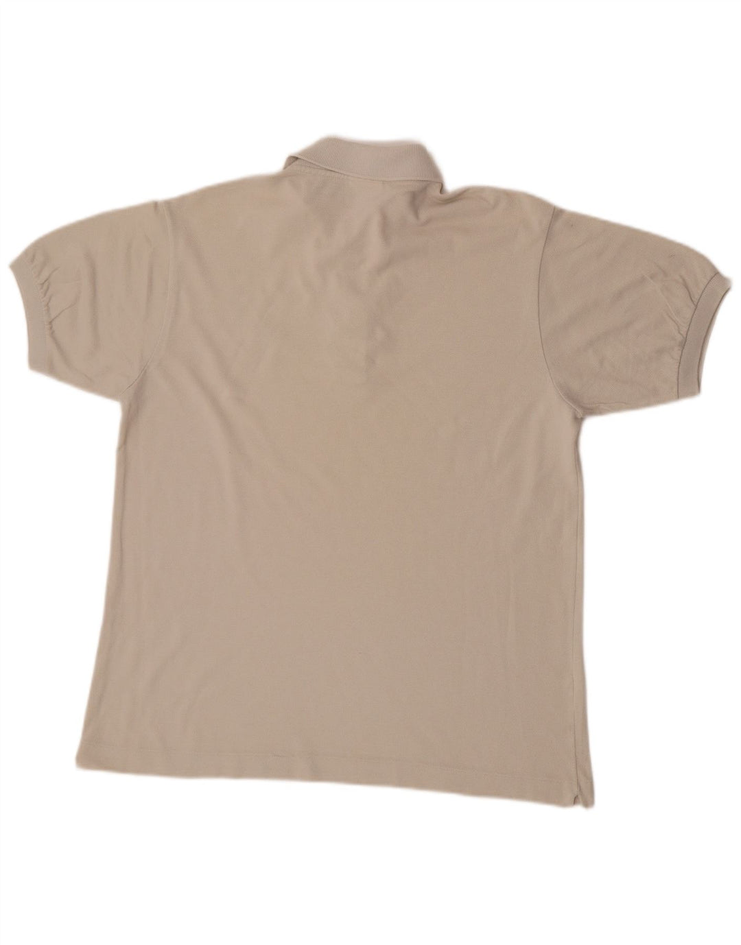 Polo da uomo Lacoste taglia 4 media in cotone bianco sporco