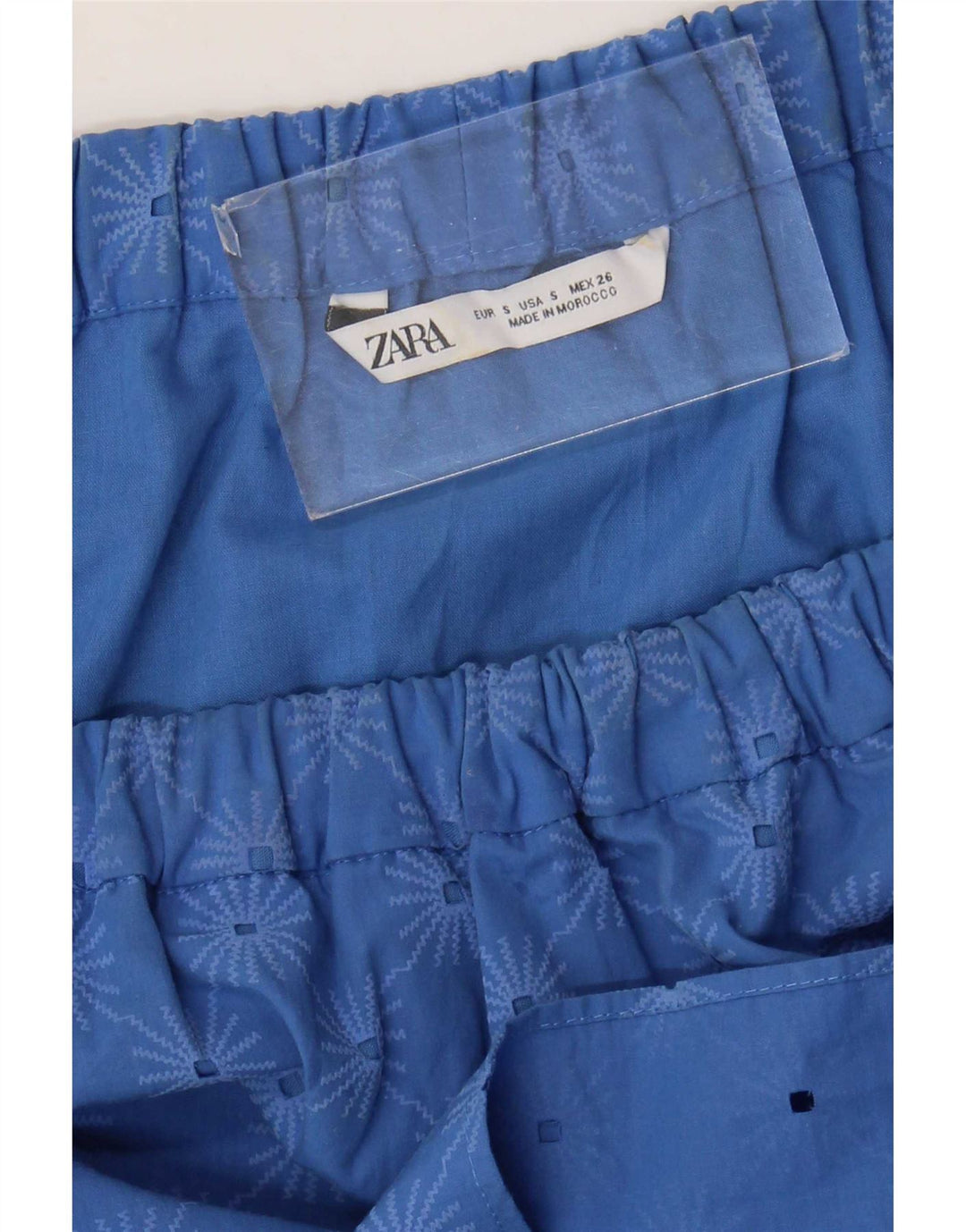 Mini abito con spalle scoperte Zara da donna UK 10 piccolo blu