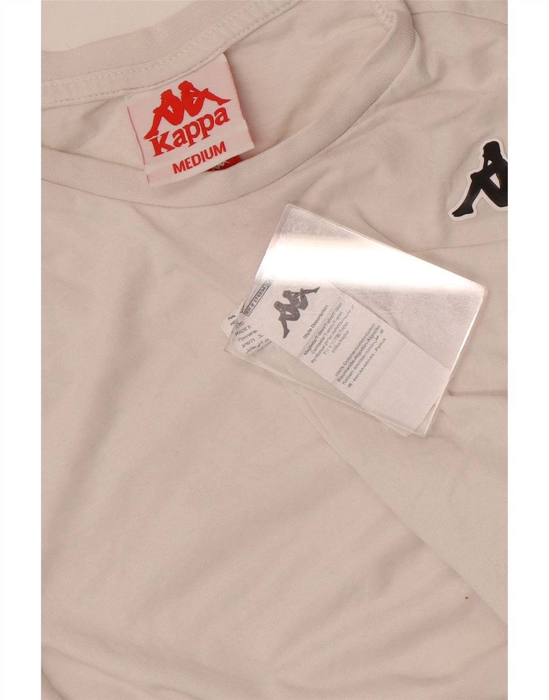T-shirt grafica da uomo Kappa Top in cotone color block bianco medio