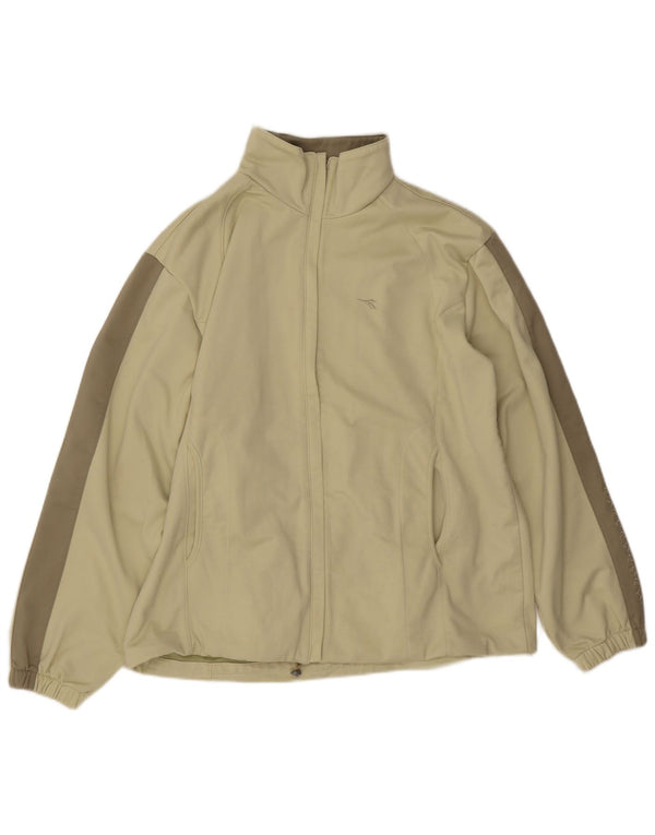 Giacca da tuta da donna Diadora UK 14 Large Beige Colourblock Poliestere