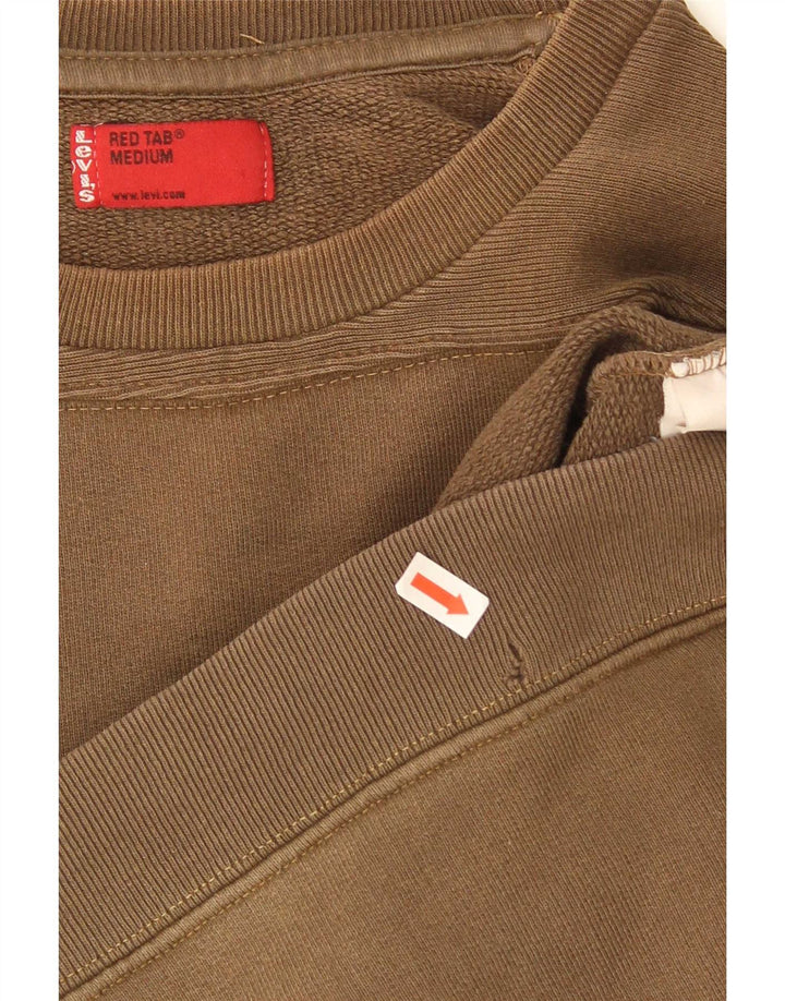 Levi's Felpa con vestibilità regolare grafica da uomo in cotone marrone medio