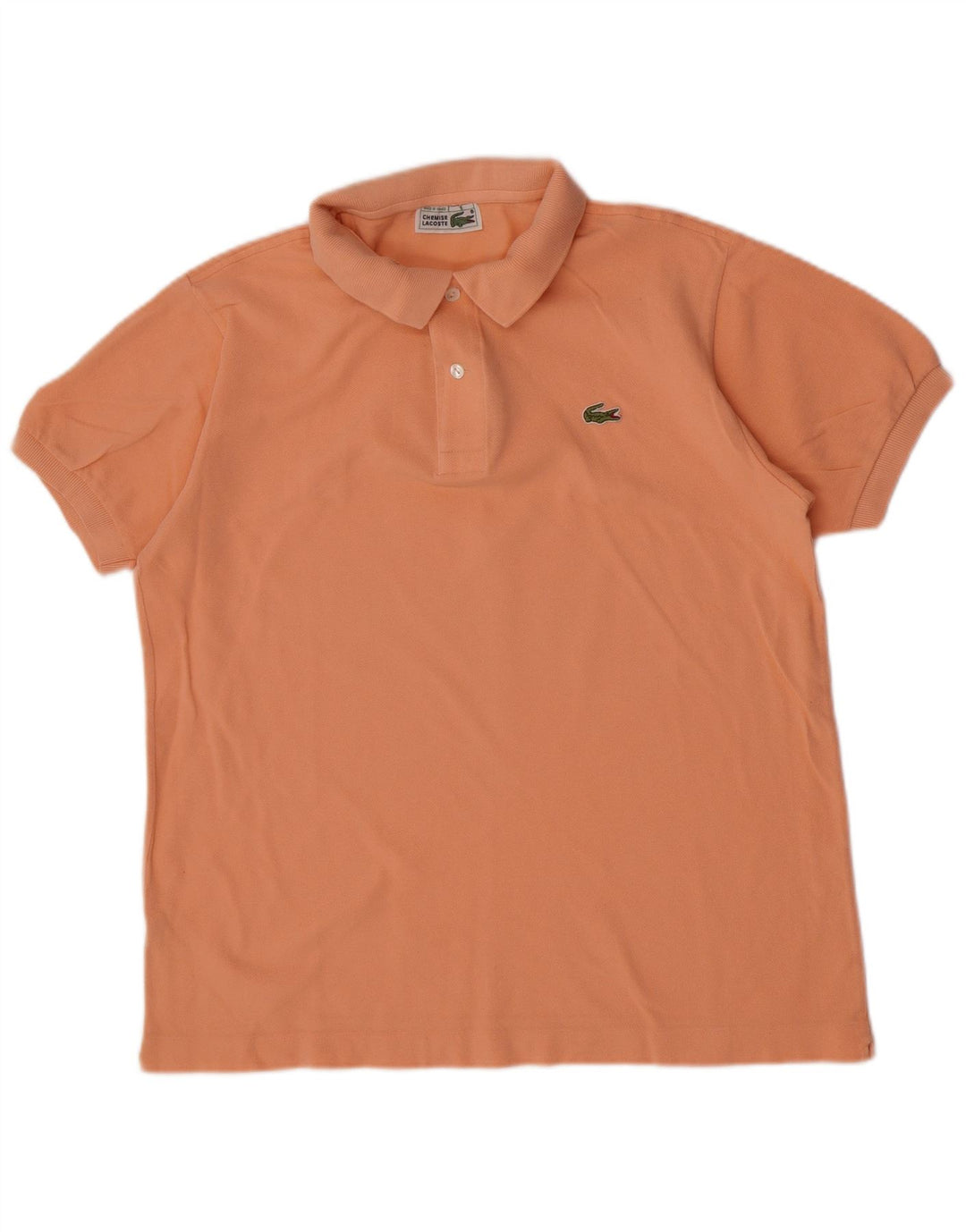 Polo da uomo Lacoste taglia 5 grande in cotone arancione
