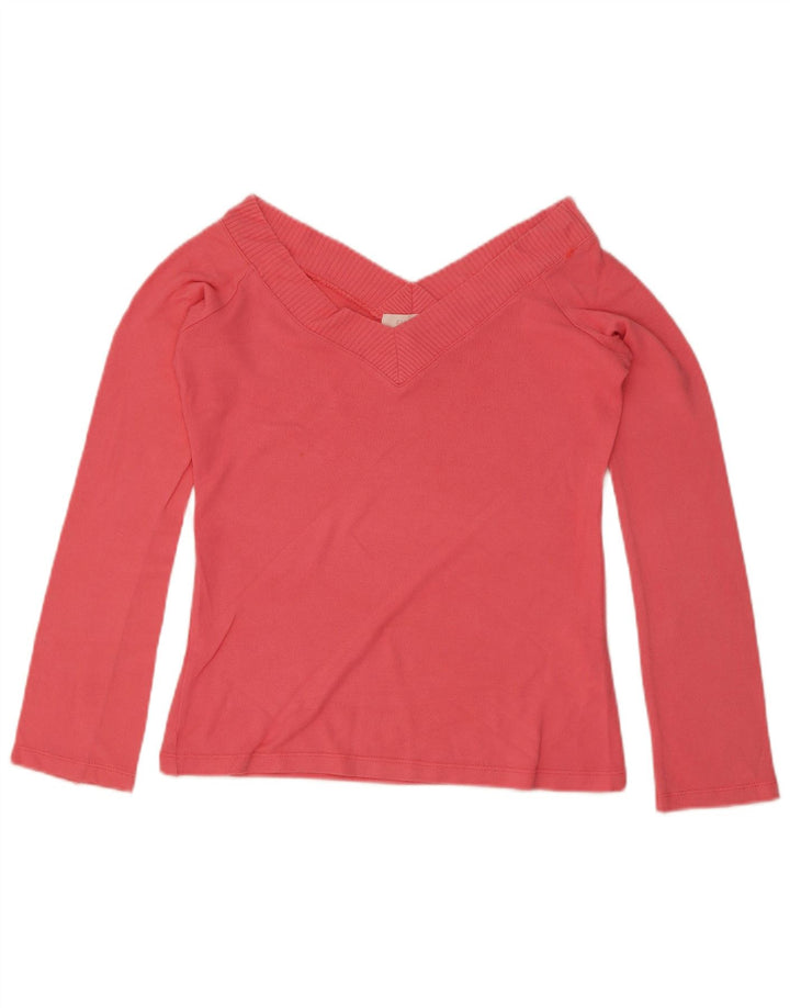 Top Zara da donna a maniche lunghe UK 12 Large rosa in viscosa