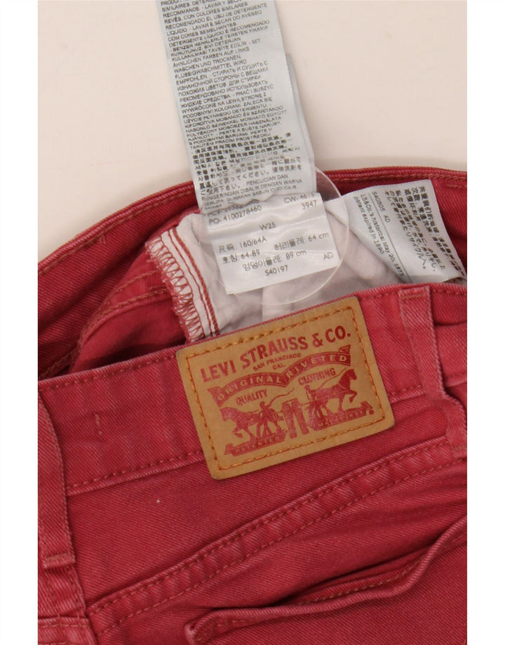 Jeans Levi's 712 Slim da donna W25 L26 in cotone rosso