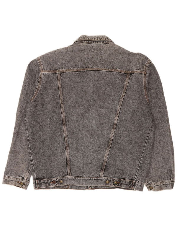 Giacca di jeans vintage da uomo UK 42 XL Grigia