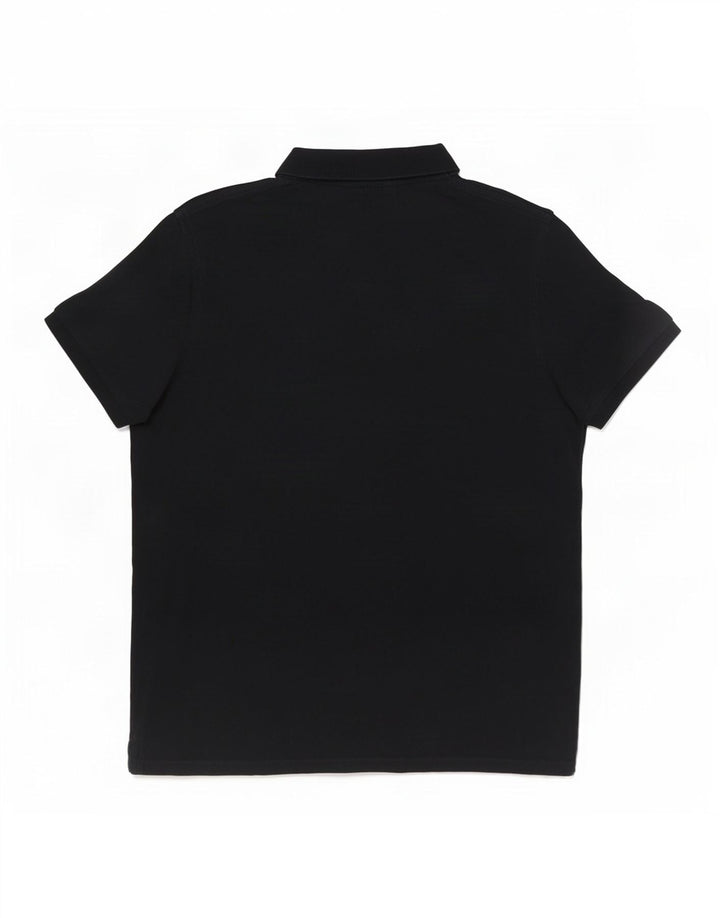 Polo grafica da uomo Gant grande in cotone nero