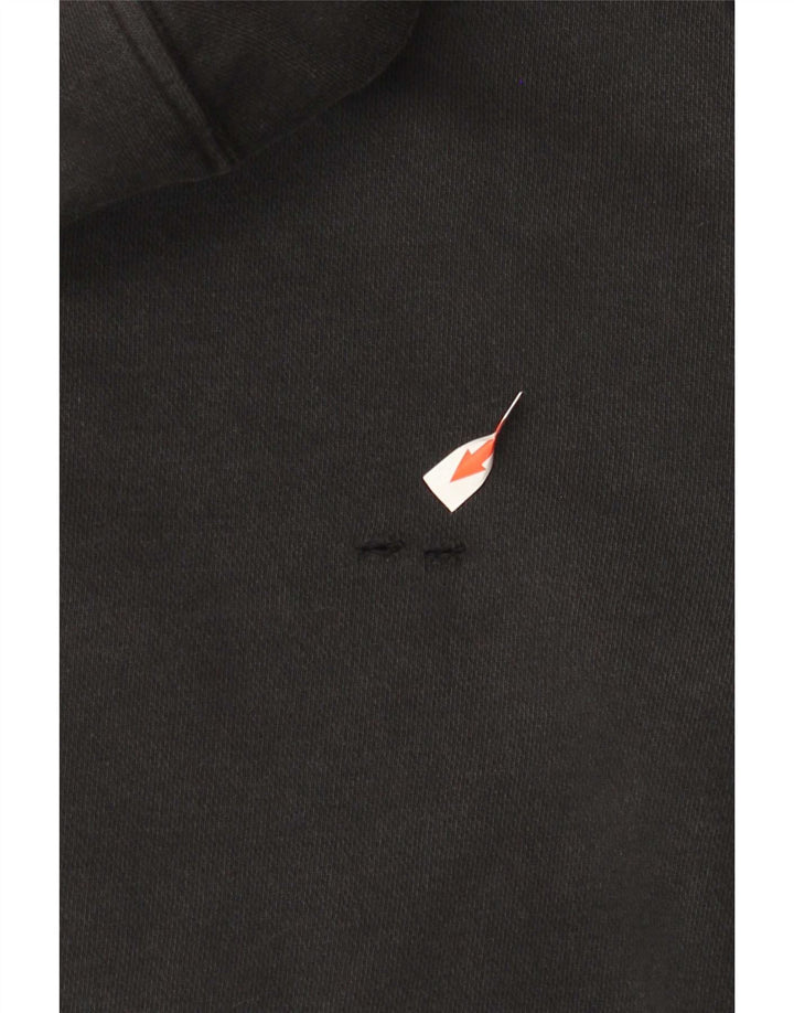 Felpa con cappuccio grafica Nike da uomo piccola in cotone nero