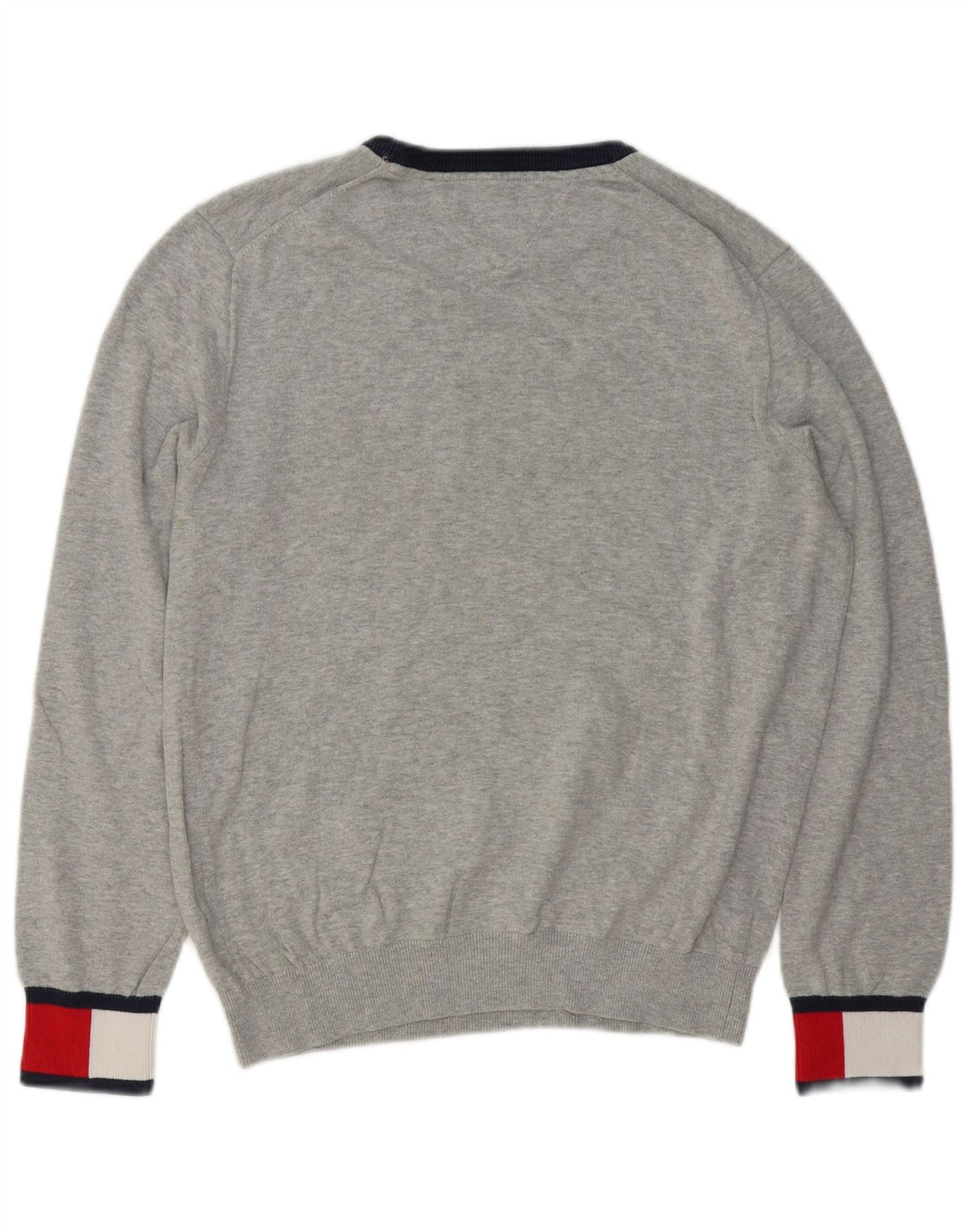 TOMMY HILFIGER Maglione maglione girocollo da uomo grigio medio color block