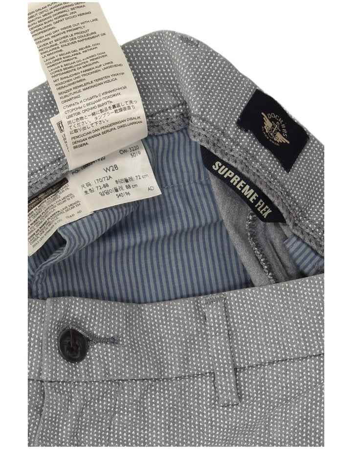 Pantaloncini chino Flex da uomo Dockers W28 cotone maculato grigio medio