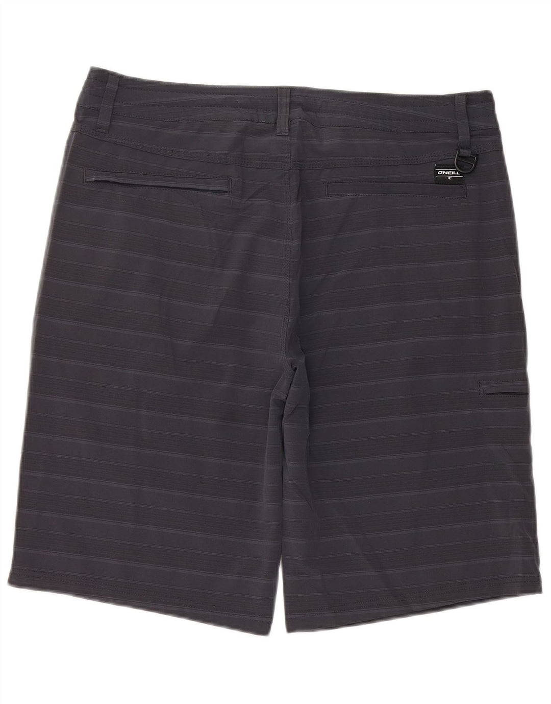 Pantaloncini cargo da uomo O'NEILL W34 poliestere a righe grandi blu navy