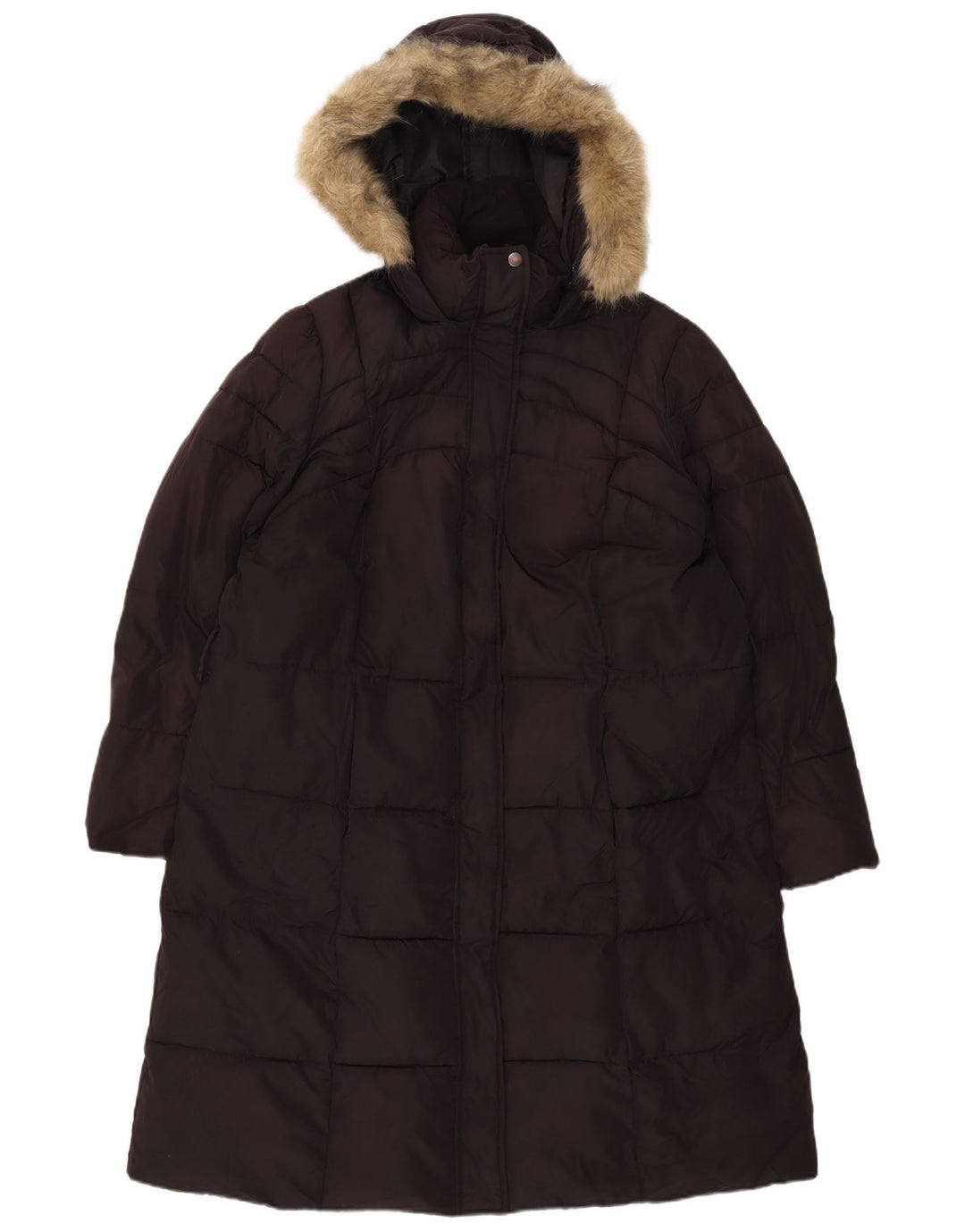 Cappotto imbottito con cappuccio da donna Marks & Spencer UK 18 XL poliestere nero
