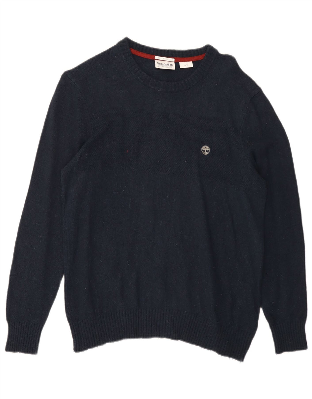 Timberland Maglione da uomo con scollo a barca in viscosa media blu navy