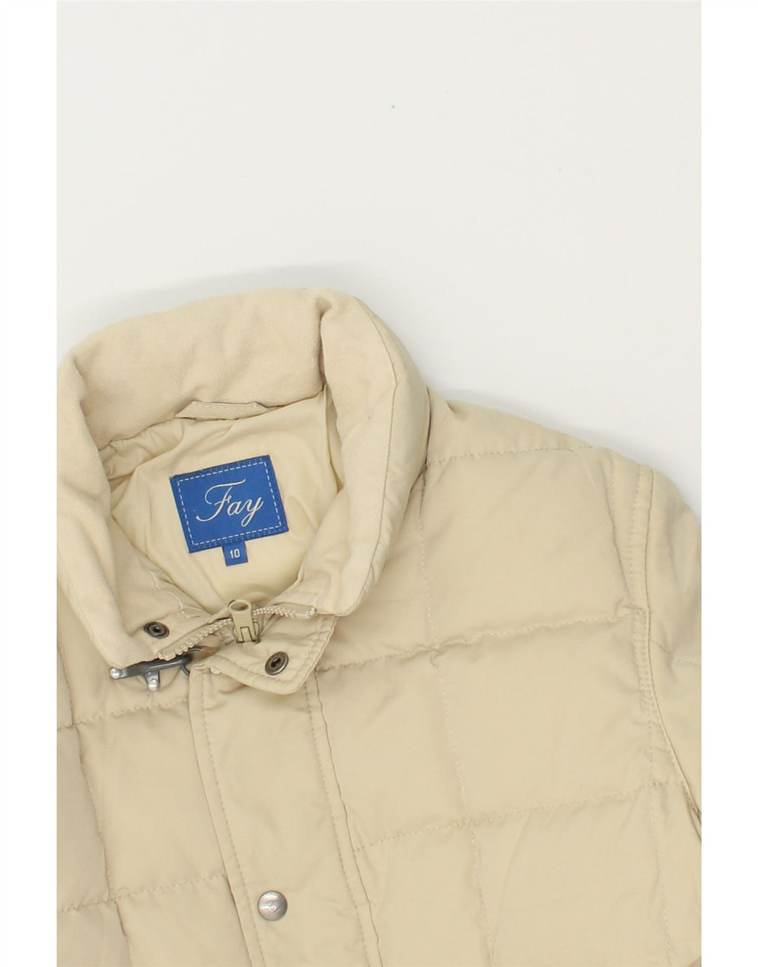 FAY Boys Padded Jacket 9-10 Years  Beige Polyester Vintage Fay and Second-Hand Fay from Messina Hembry 