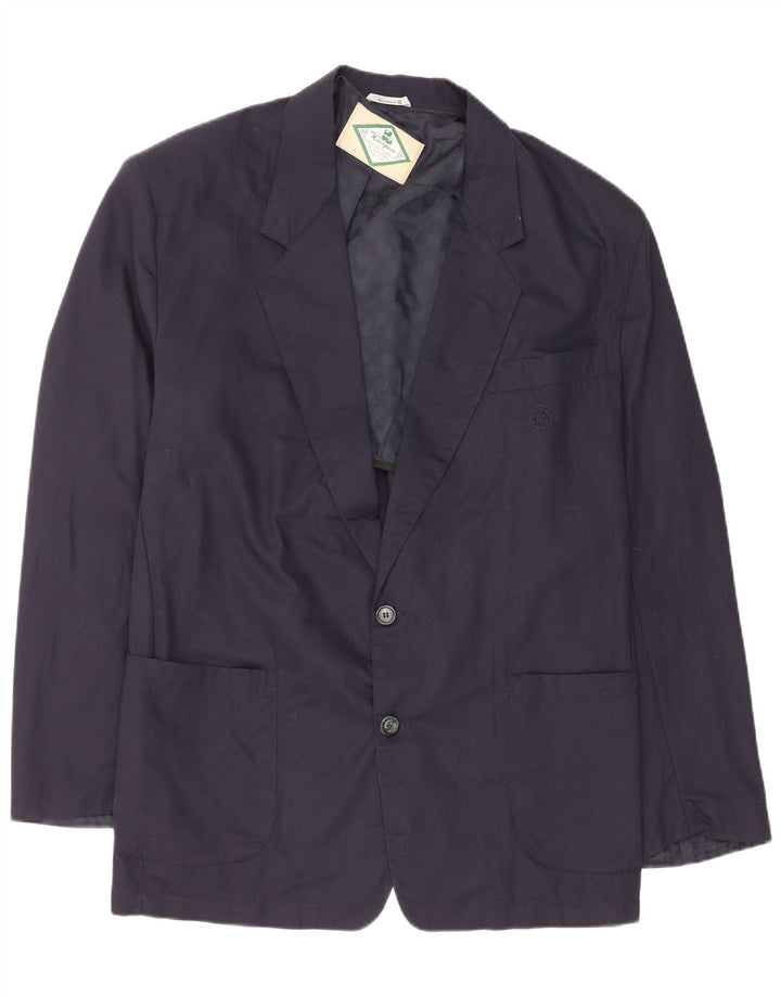Giacca blazer da uomo a 2 bottoni Wampum XL in cotone blu navy
