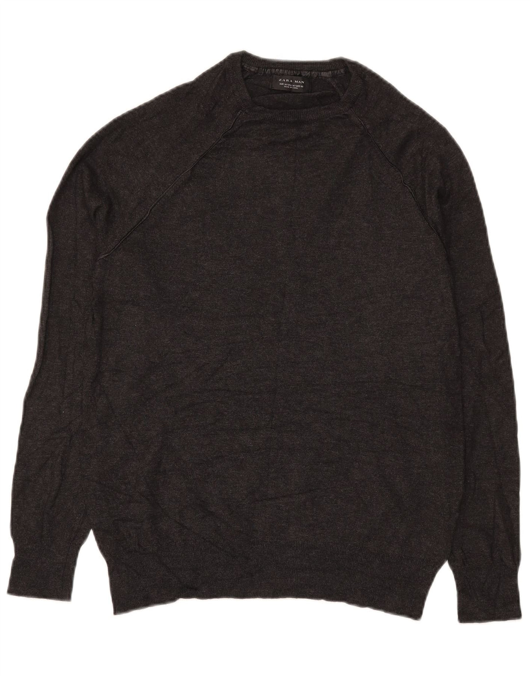 Maglione maglione girocollo da uomo Zara grigio medio