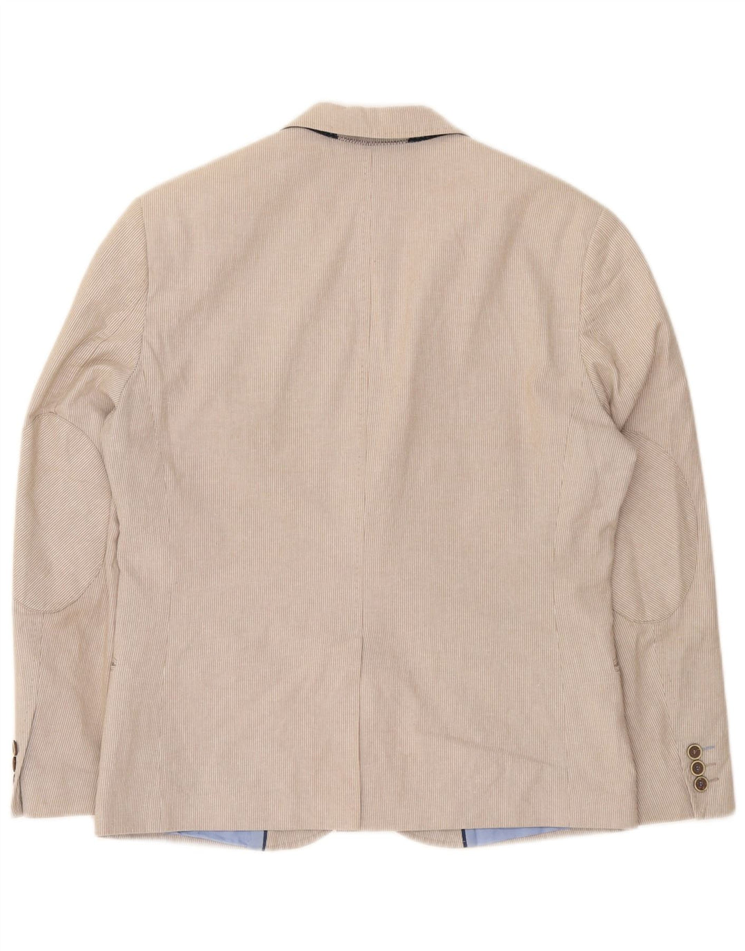 Giacca blazer a 2 bottoni da uomo Marks & Spencer EU 50 grande gessato beige