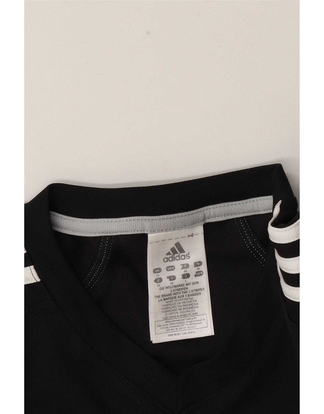 Adidas Donna Response Top Manica Lunga UK 12 Medio Nero Poliestere