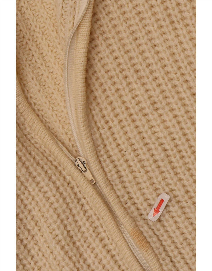 Maglione cardigan da uomo vintage UK 38 Beige medio