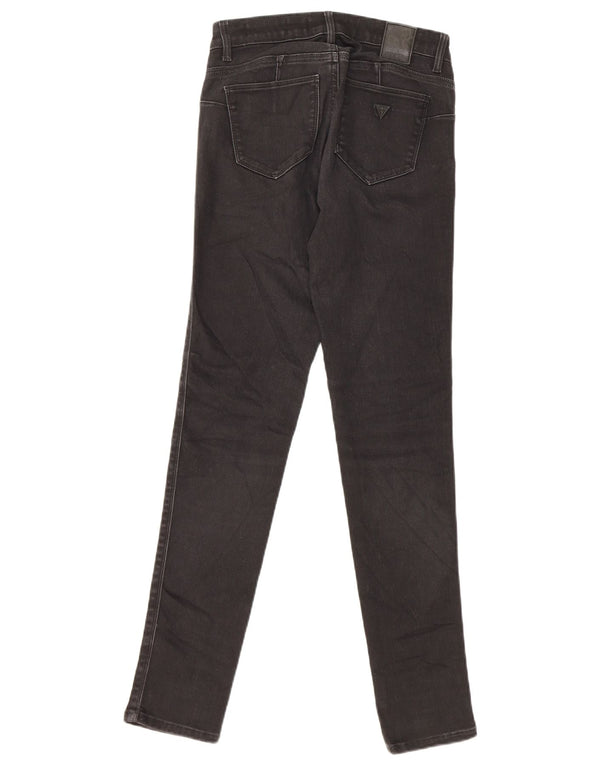 Jeans skinny Guess Curve X a vita media da donna W25 L29 Neri