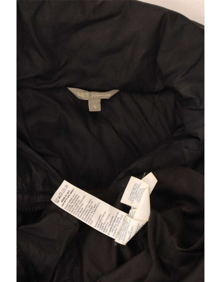 Cappotto imbottito oversize con cappuccio da donna Marks & Spencer UK 10 piccolo nero