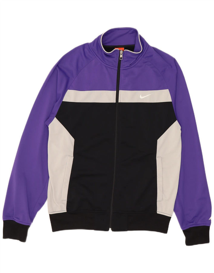 Giacca da ginnastica da uomo Nike Small Viola in poliestere color block