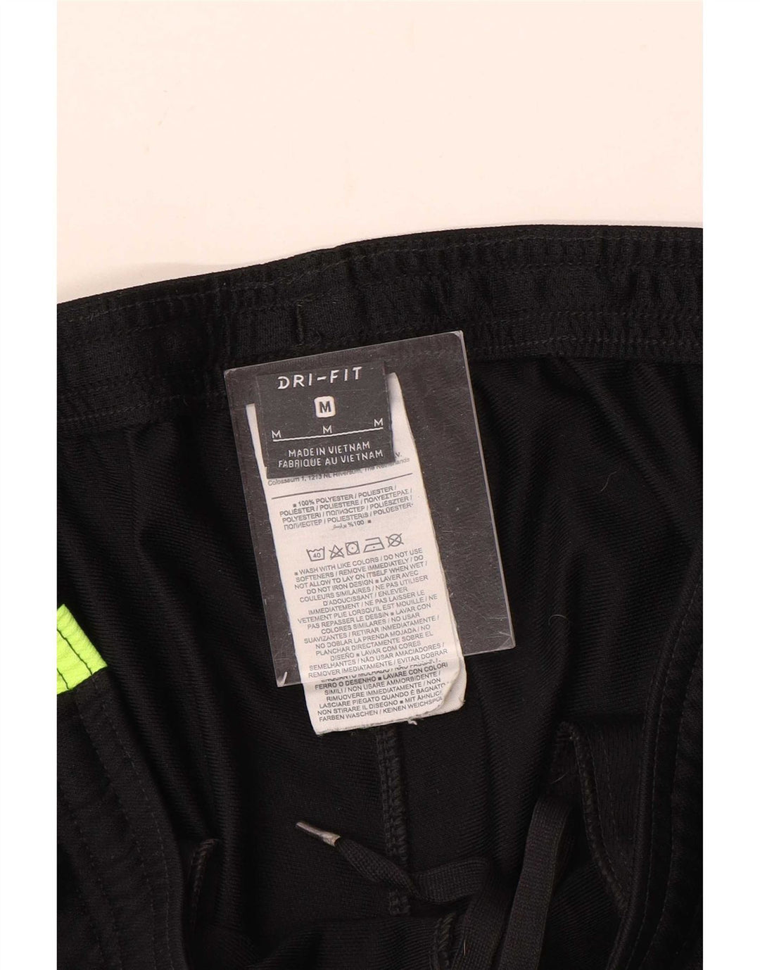 Pantaloni da tuta Nike Dri Fit da uomo, poliestere color block medio nero